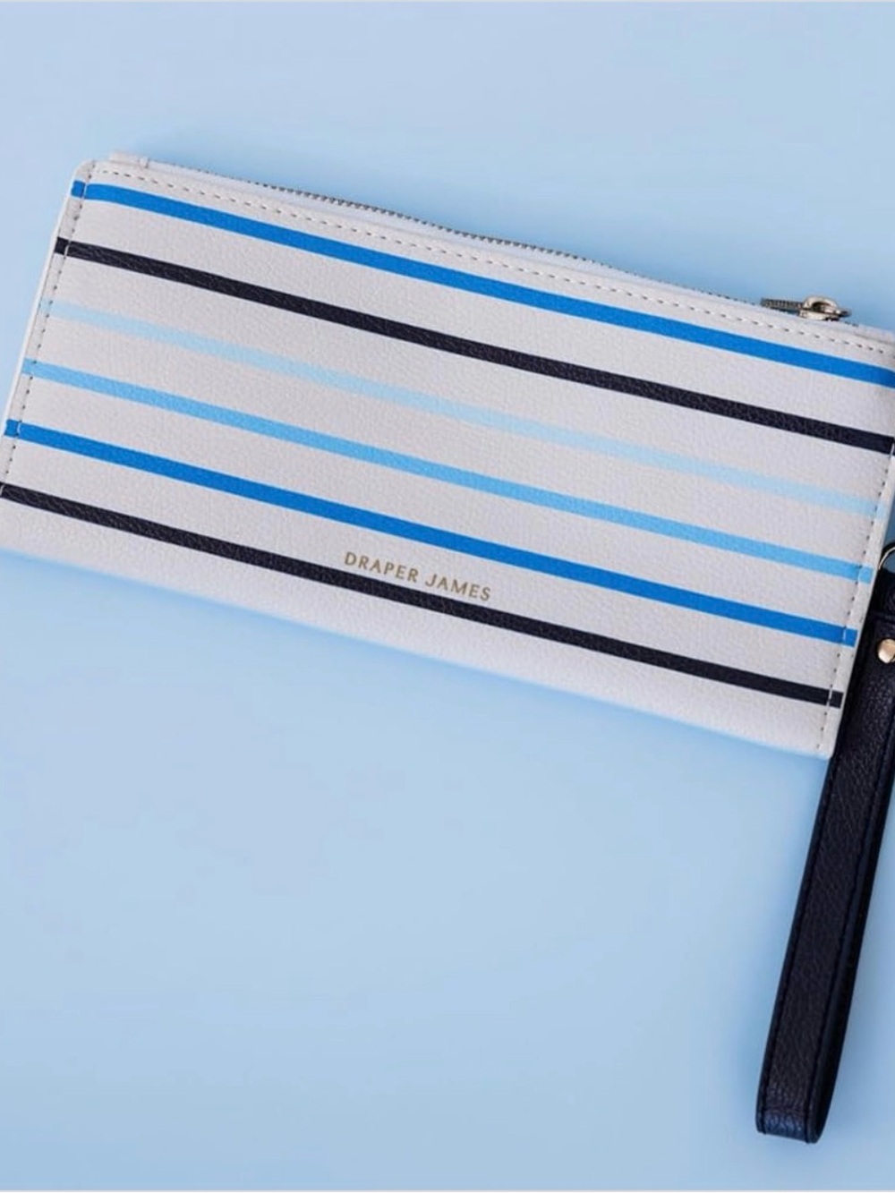 Draper James Striped Travel Wallet